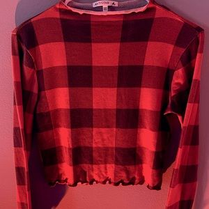 Antistar Red Checkered Top